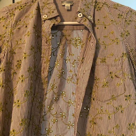 Anthropologie Odille Embroidered Button Down Blouse. - Picture 11 of 15